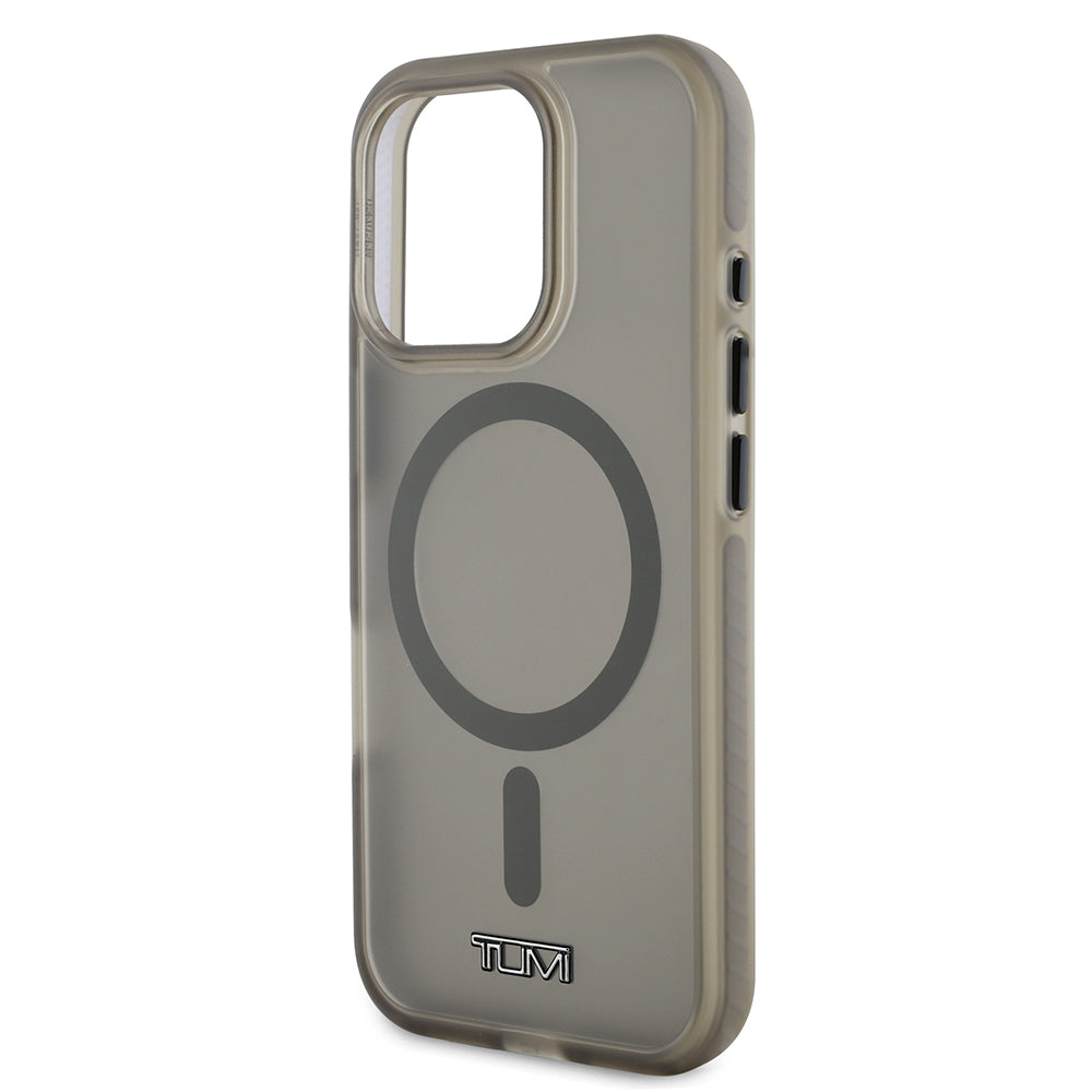 TUMI iPhone 16 Pro Max Orjinal Lisanslı M-safe Şarj Özellikli Airbagli Buzlu Transparan Kılıf TUMI iPhone 16 Pro Max Orjinal Lisanslı M-safe Şarj Özellikli Airbagli Buzlu Transparan Kılıf
